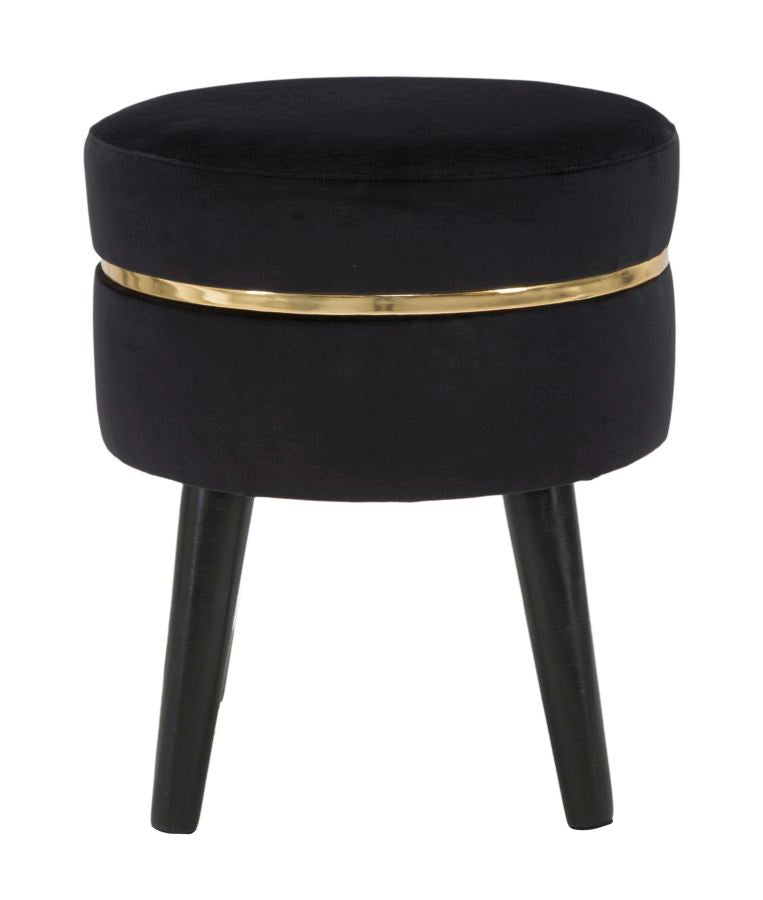 Kruk Paris Black Ø 35×40,5 cm