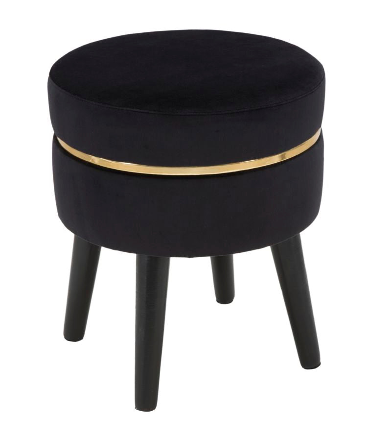 Kruk Paris Black Ø 35×40,5 cm