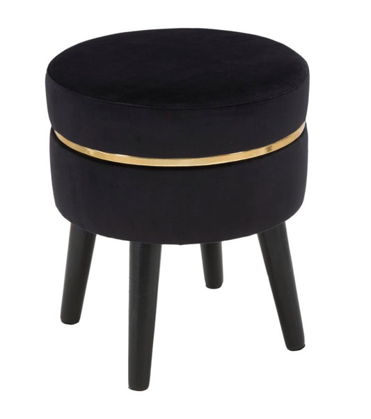 Kruk Paris Black Ø 35×40,5 cm