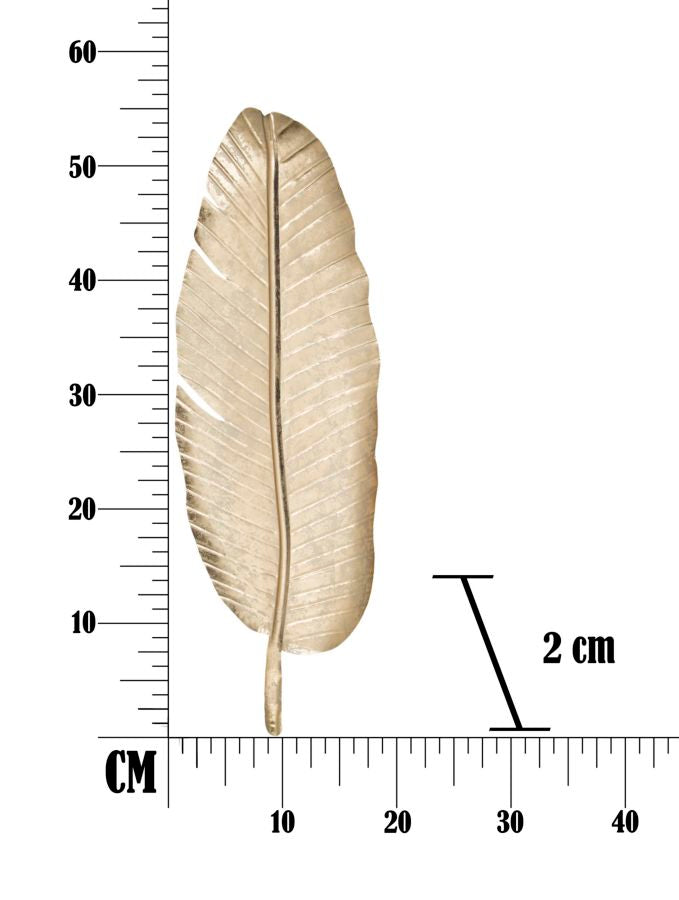 Decoratie Leaf Glam -b- 18×2×55 cm