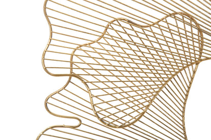 Wanddecoratie Glam Leaf 79×5×68 cm