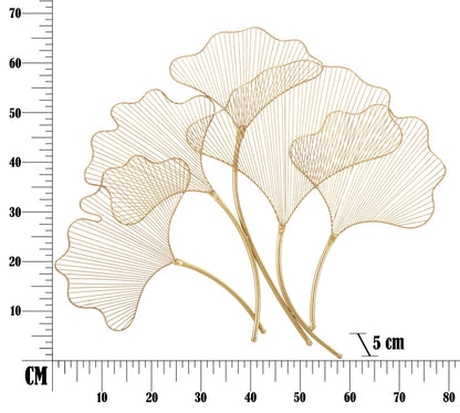 Wanddecoratie Glam Leaf 79×5×68 cm