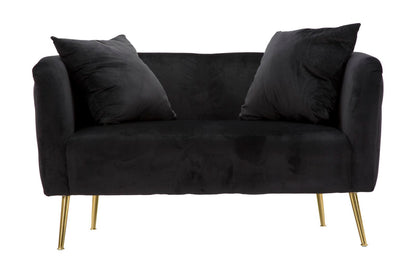 Bank Bucarest Black 127×74×71 cm
