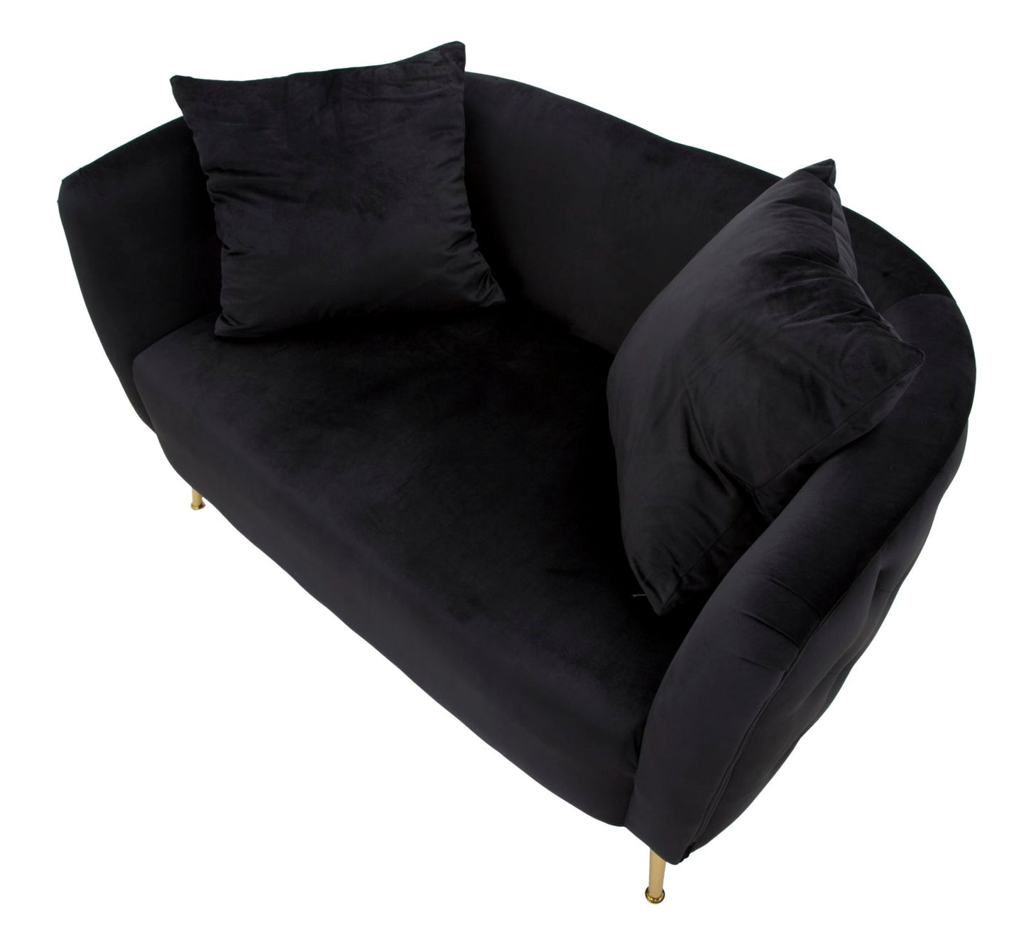 Bank Bucarest Black 127×74×71 cm