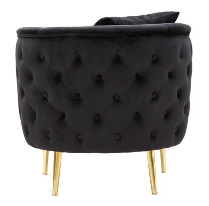 Fauteuil Bucarest Black 76×74×71 cm