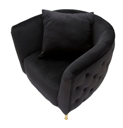 Fauteuil Bucarest Black 76×74×71 cm