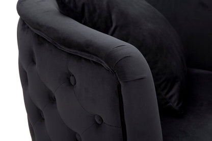 Fauteuil Bucarest Black 76×74×71 cm