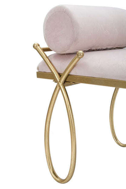 Bankje Ribbon Pink 112,5×49×53 cm