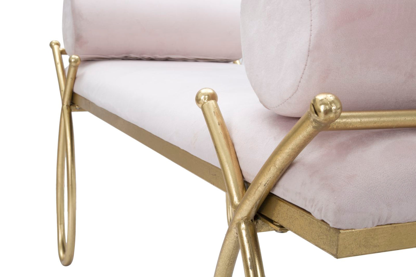 Bankje Ribbon Pink 112,5×49×53 cm