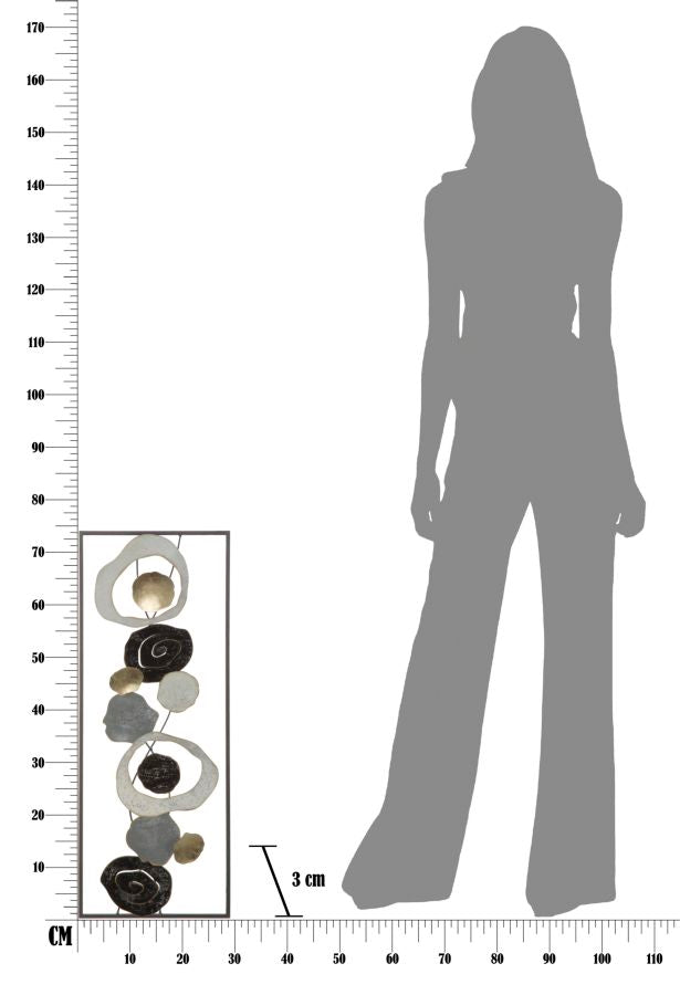 Wanddecoratie Dixy 28,5×3×74 cm