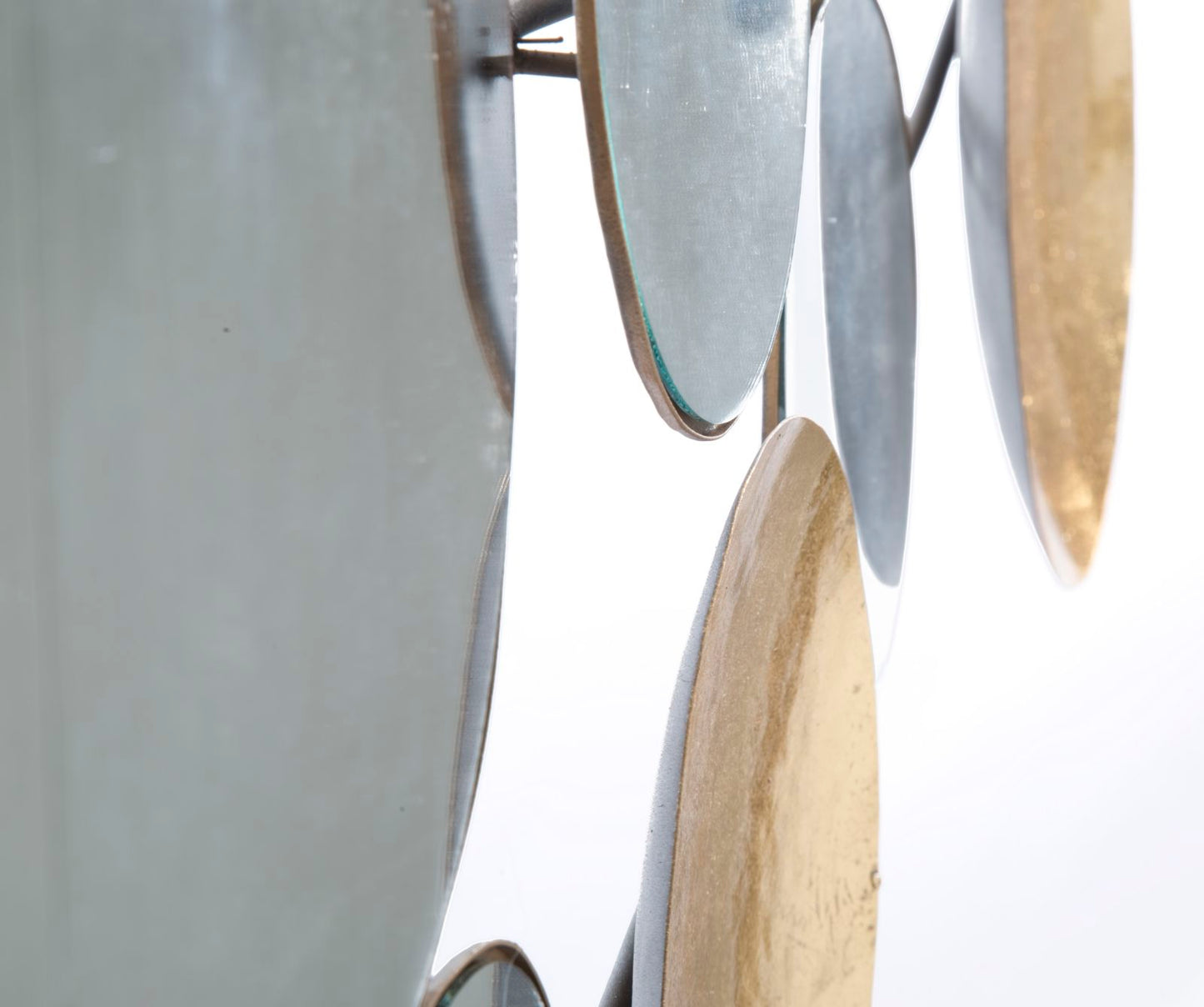 Wanddecoratie Gold Panel Mirror Glam 118×2,5×60 cm