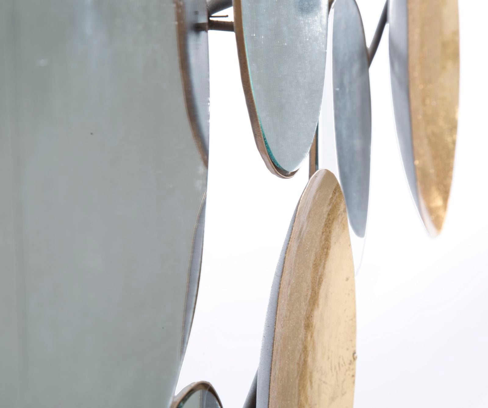 Wanddecoratie Gold Panel Mirror Glam 118×2,5×60 cm