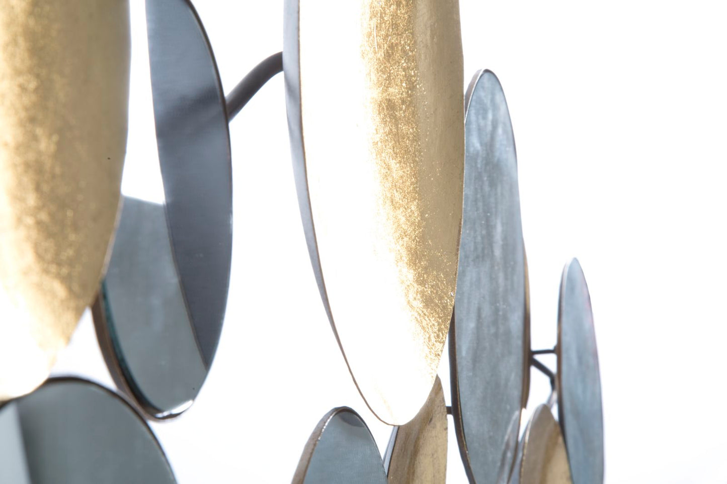 Wanddecoratie Gold Panel Mirror Glam 118×2,5×60 cm