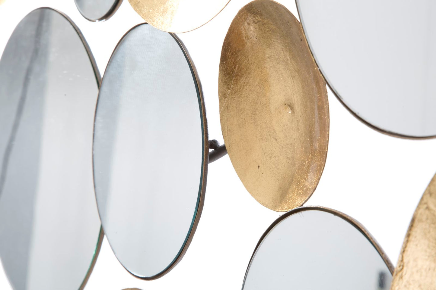 Wanddecoratie Gold Panel Mirror Glam 118×2,5×60 cm