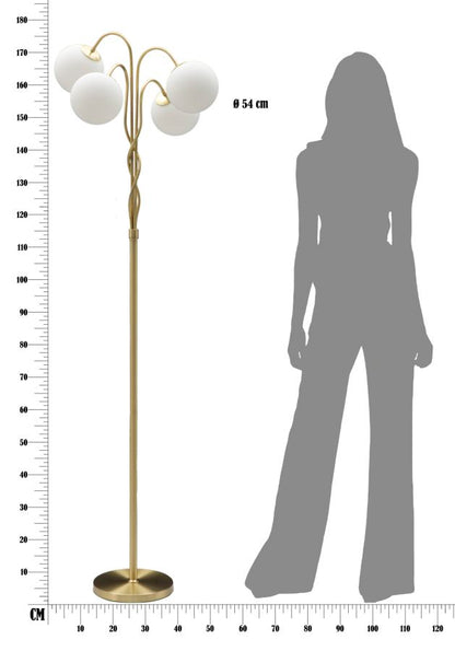 Vloerlamp Glamy 4 Light Ø 54×176 cm