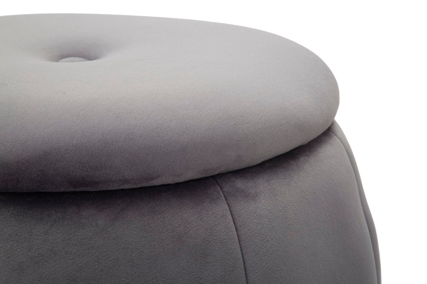 Opbergkruk Puff/storage Paris Grigio/silver Ø 43×43 cm
