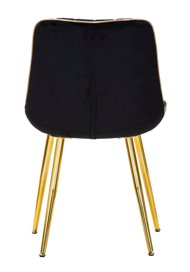 Stoel Paris Nera/gold Set 2 Pcs 51×59×79 cm