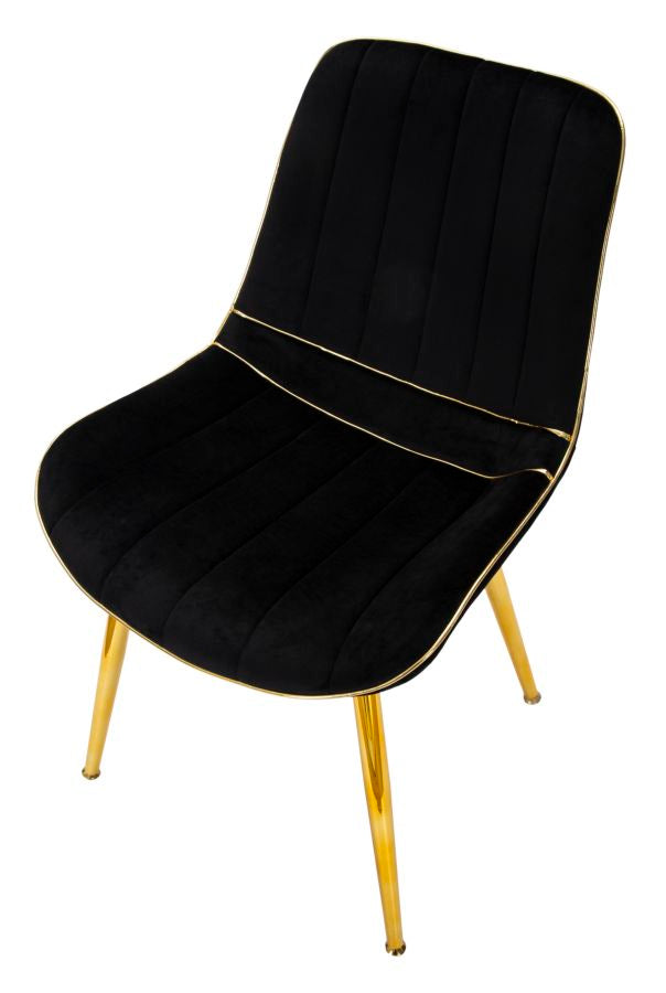 Stoel Paris Nera/gold Set 2 Pcs 51×59×79 cm