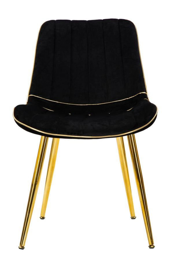 Stoel Paris Nera/gold Set 2 Pcs 51×59×79 cm