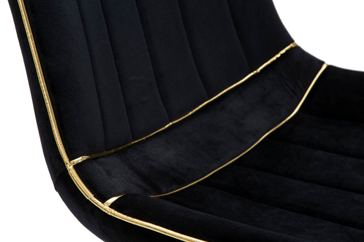 Stoel Paris Nera/gold Set 2 Pcs 51×59×79 cm