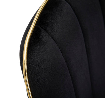 Stoel Paris Nera/gold Set 2 Pcs 51×59×79 cm