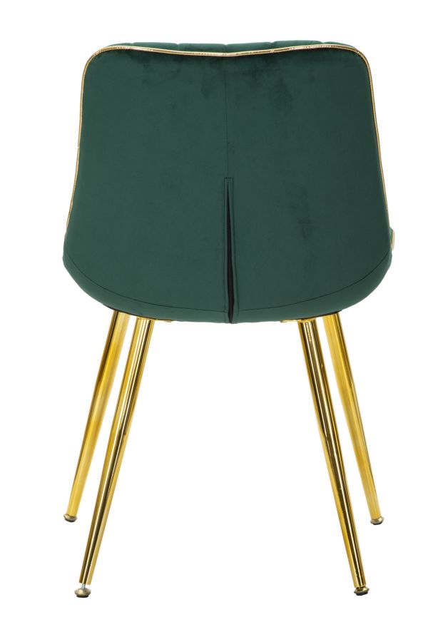 Stoel Paris Verde/gold Set 2 Pcs 51×59×79 cm