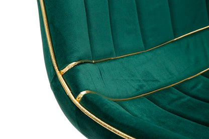 Stoel Paris Verde/gold Set 2 Pcs 51×59×79 cm