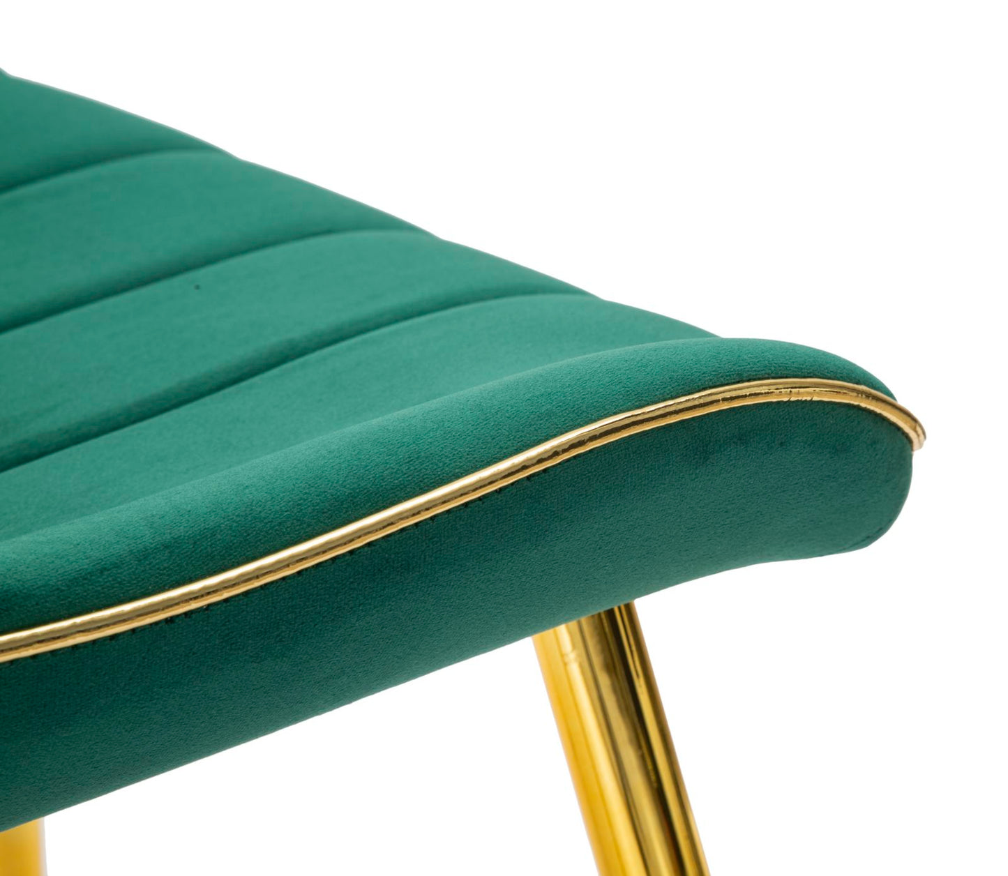 Stoel Paris Verde/gold Set 2 Pcs 51×59×79 cm