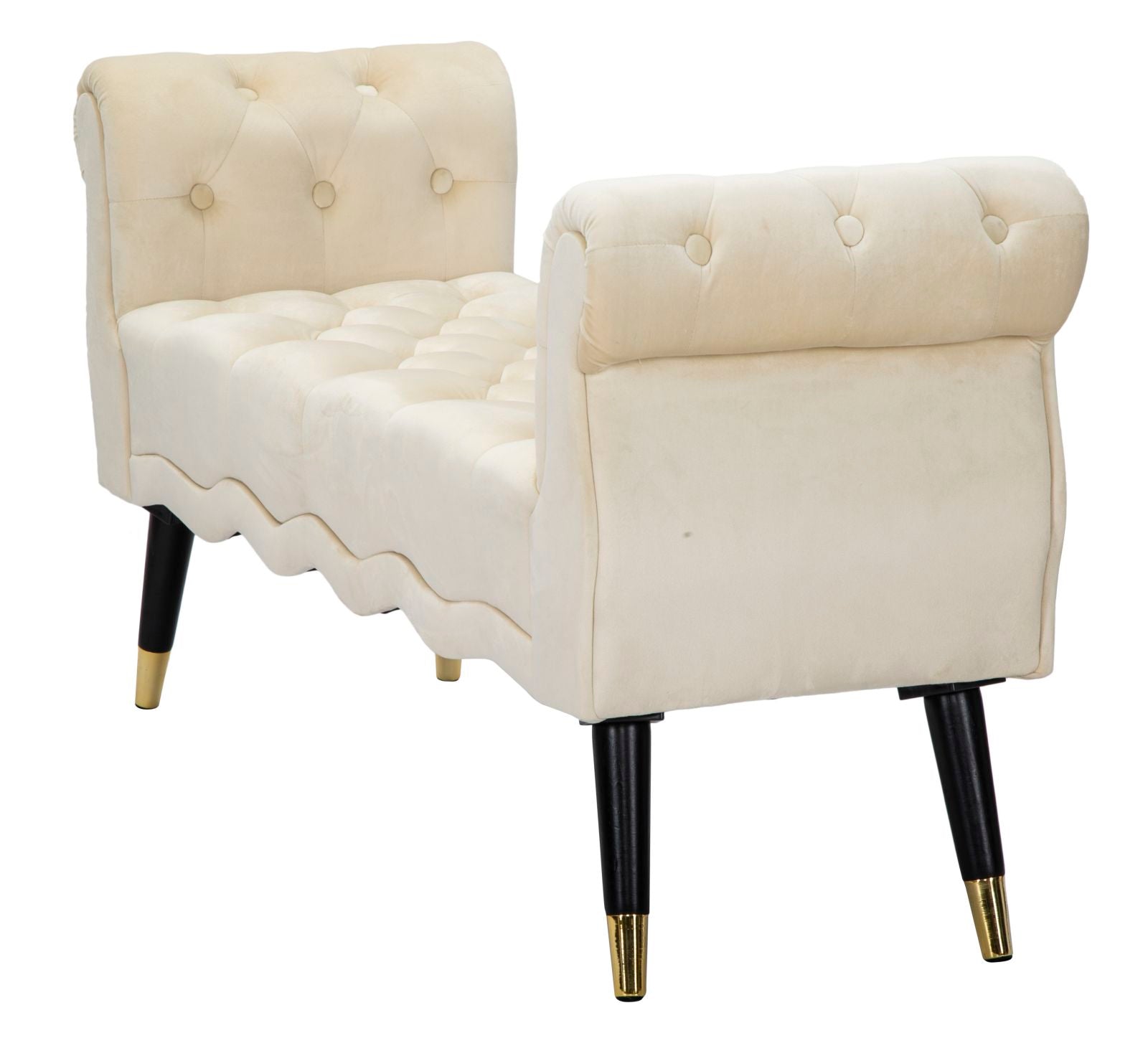 Bankje Paris Crema/gold 120×40×60 cm