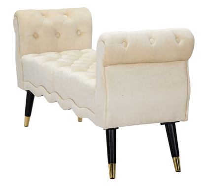 Bankje Paris Crema/gold 120×40×60 cm