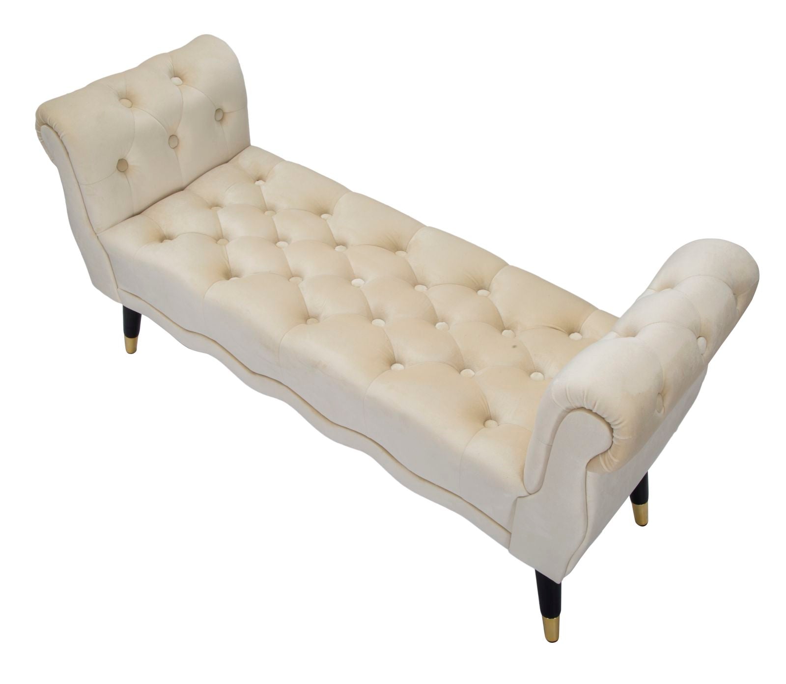 Bankje Paris Crema/gold 120×40×60 cm