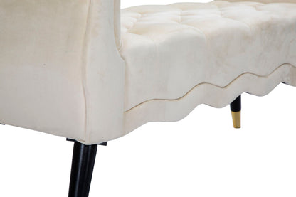 Bankje Paris Crema/gold 120×40×60 cm