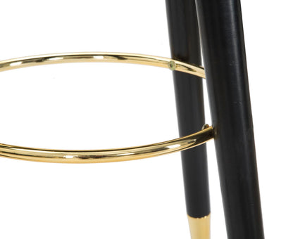 Barkruk Paris Nero/gold Ø 35×74 cm