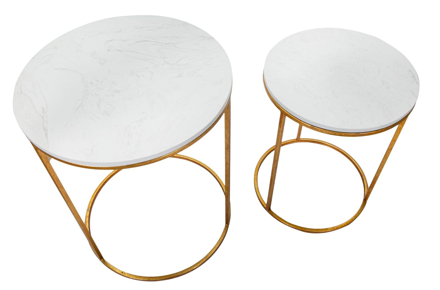 Tafel Simply Marble Couple Ø 52x63-42x53