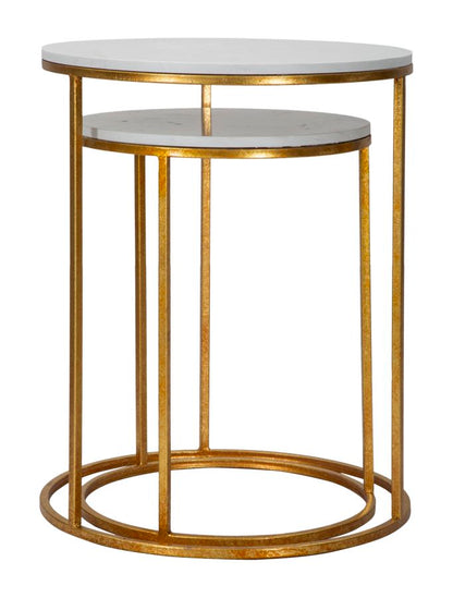 Tafel Simply Marble Couple Ø 52x63-42x53