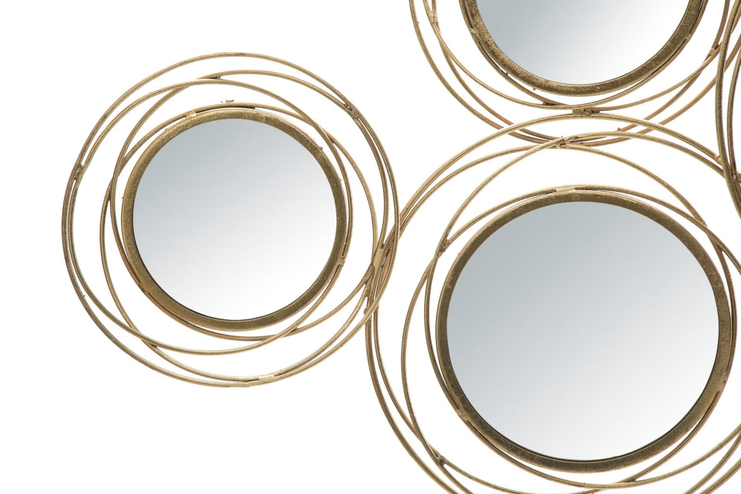 Wanddecoratie Mirrors Gold Round 124,5×4×53,5 cm