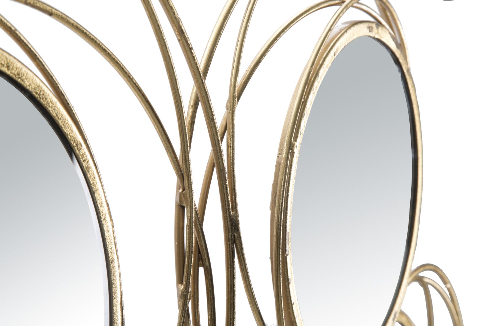 Wanddecoratie Mirrors Gold Round 124,5×4×53,5 cm