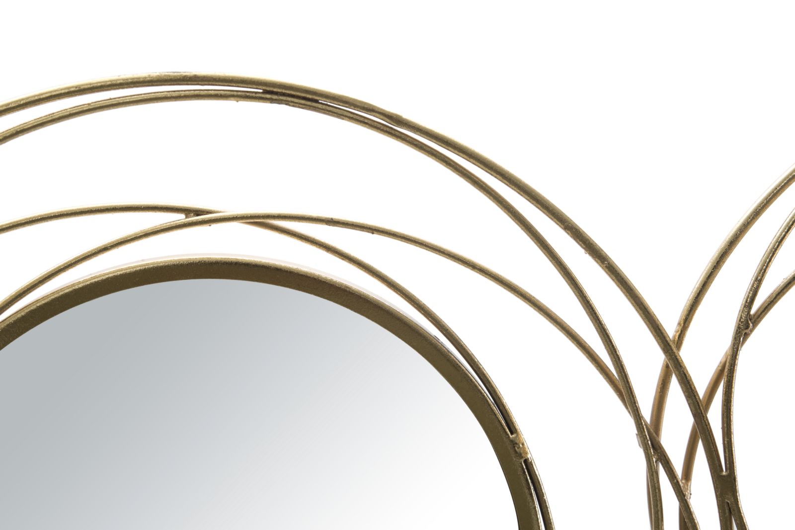Wanddecoratie Mirrors Gold Round 124,5×4×53,5 cm
