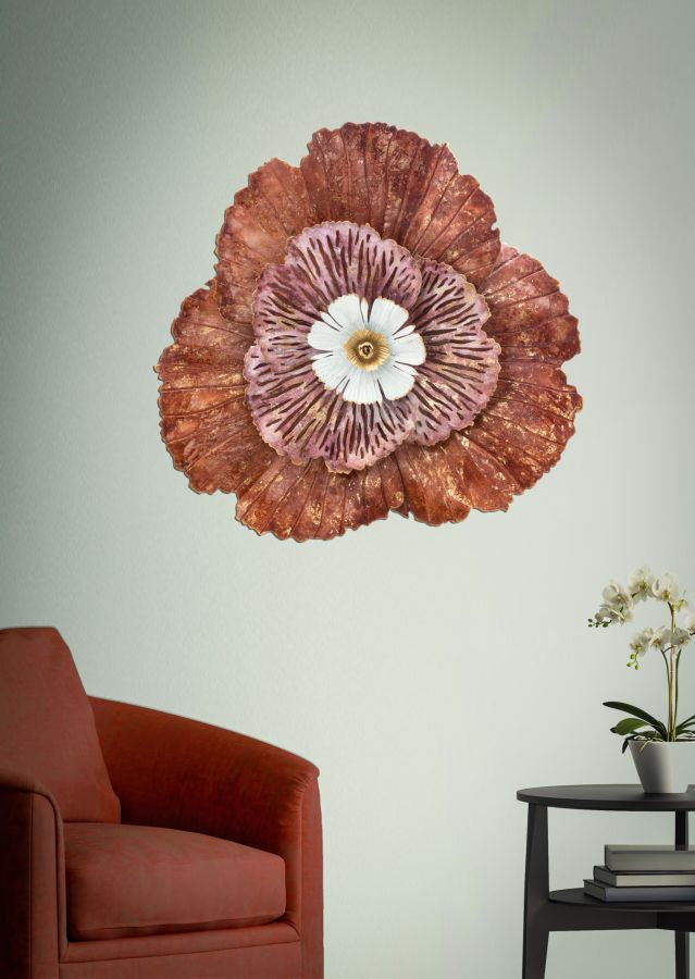 Wanddecoratie Bunga 73,5×11×72 cm
