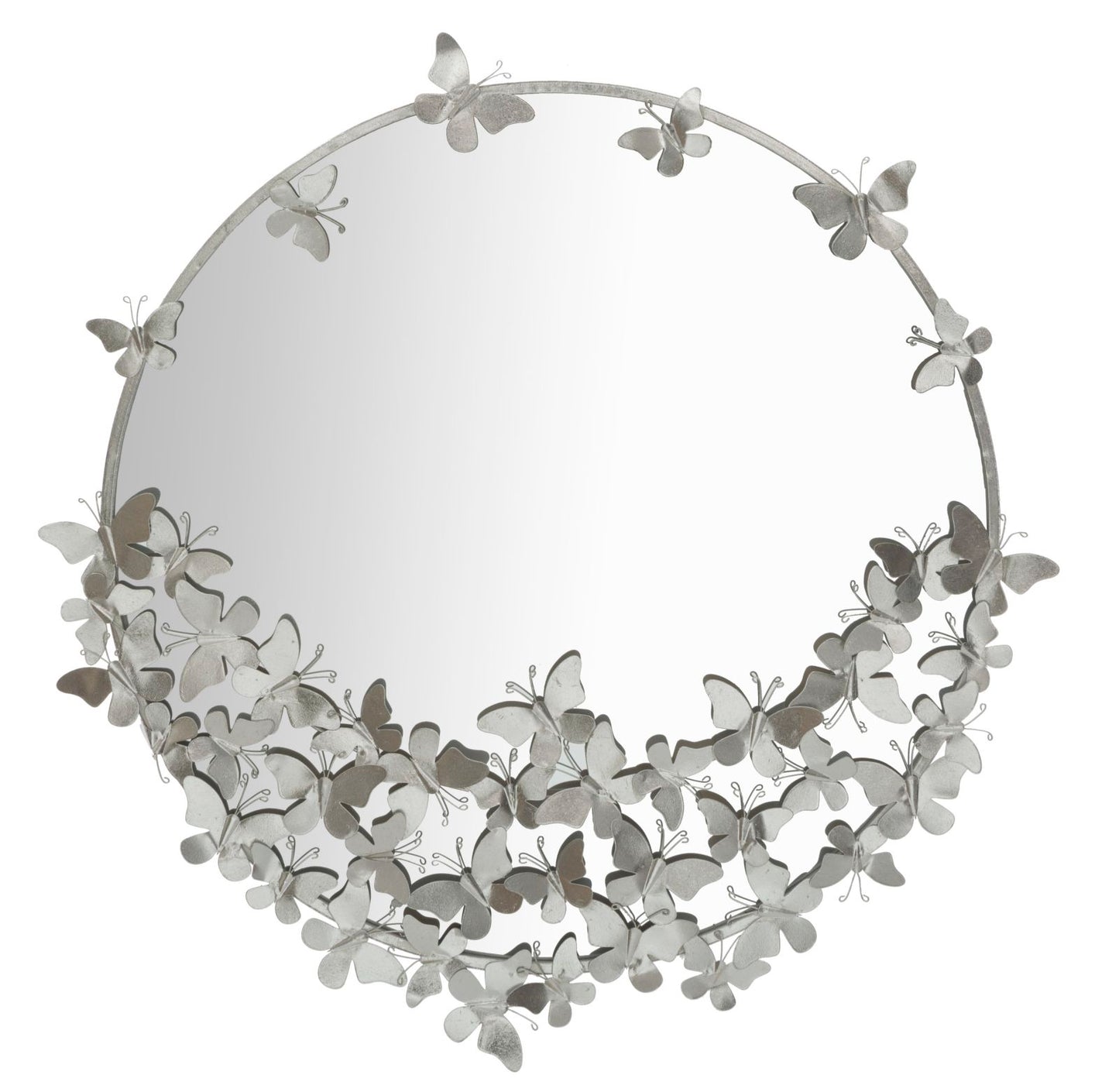 Spiegel Butterfly Round Silver Ø 91×3×94 cm
