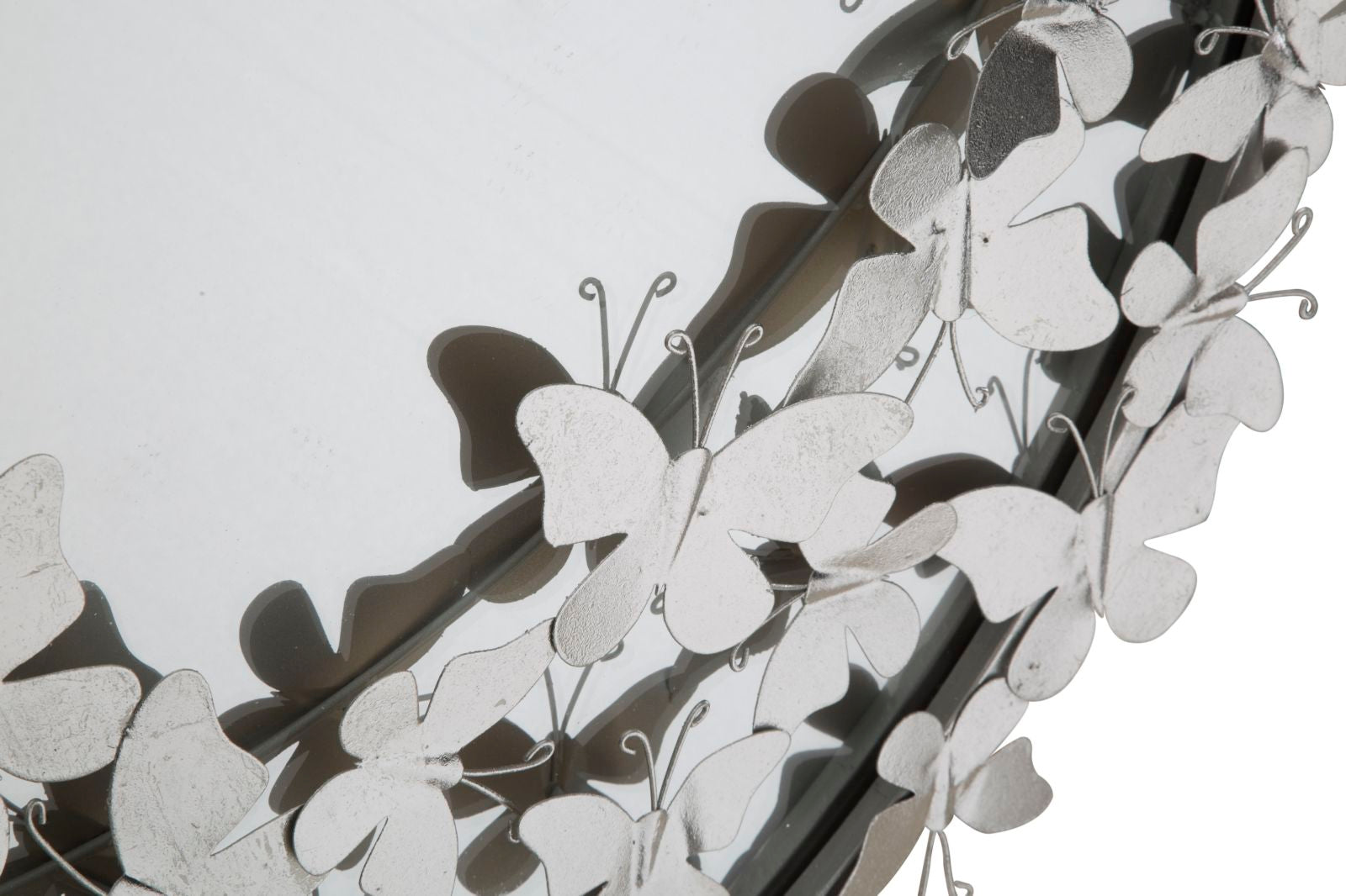 Spiegel Butterfly Round Silver Ø 91×3×94 cm