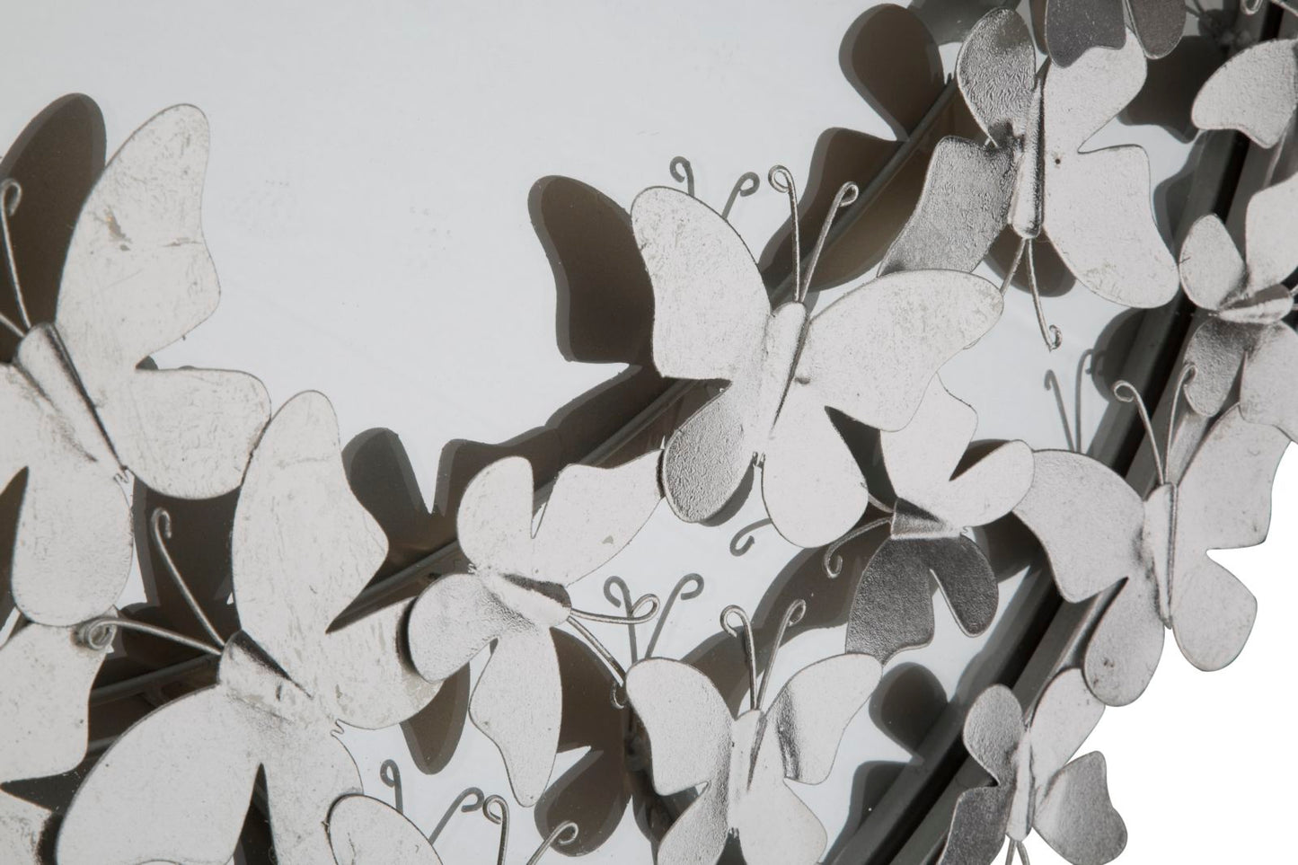 Spiegel Butterfly Round Silver Ø 91×3×94 cm