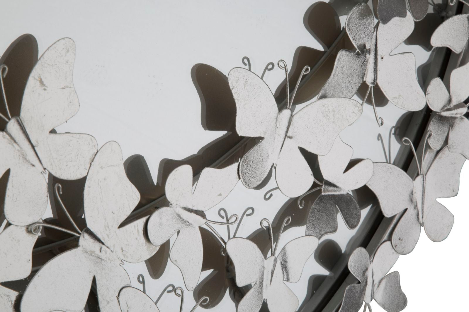 Spiegel Butterfly Round Silver Ø 91×3×94 cm