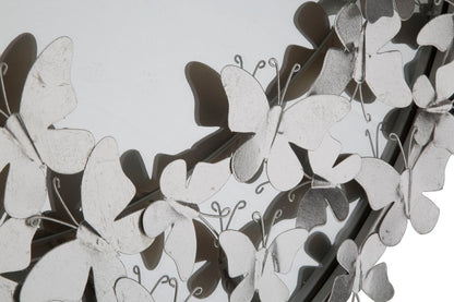 Spiegel Butterfly Round Silver Ø 91×3×94 cm