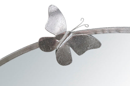 Spiegel Butterfly Round Silver Ø 91×3×94 cm