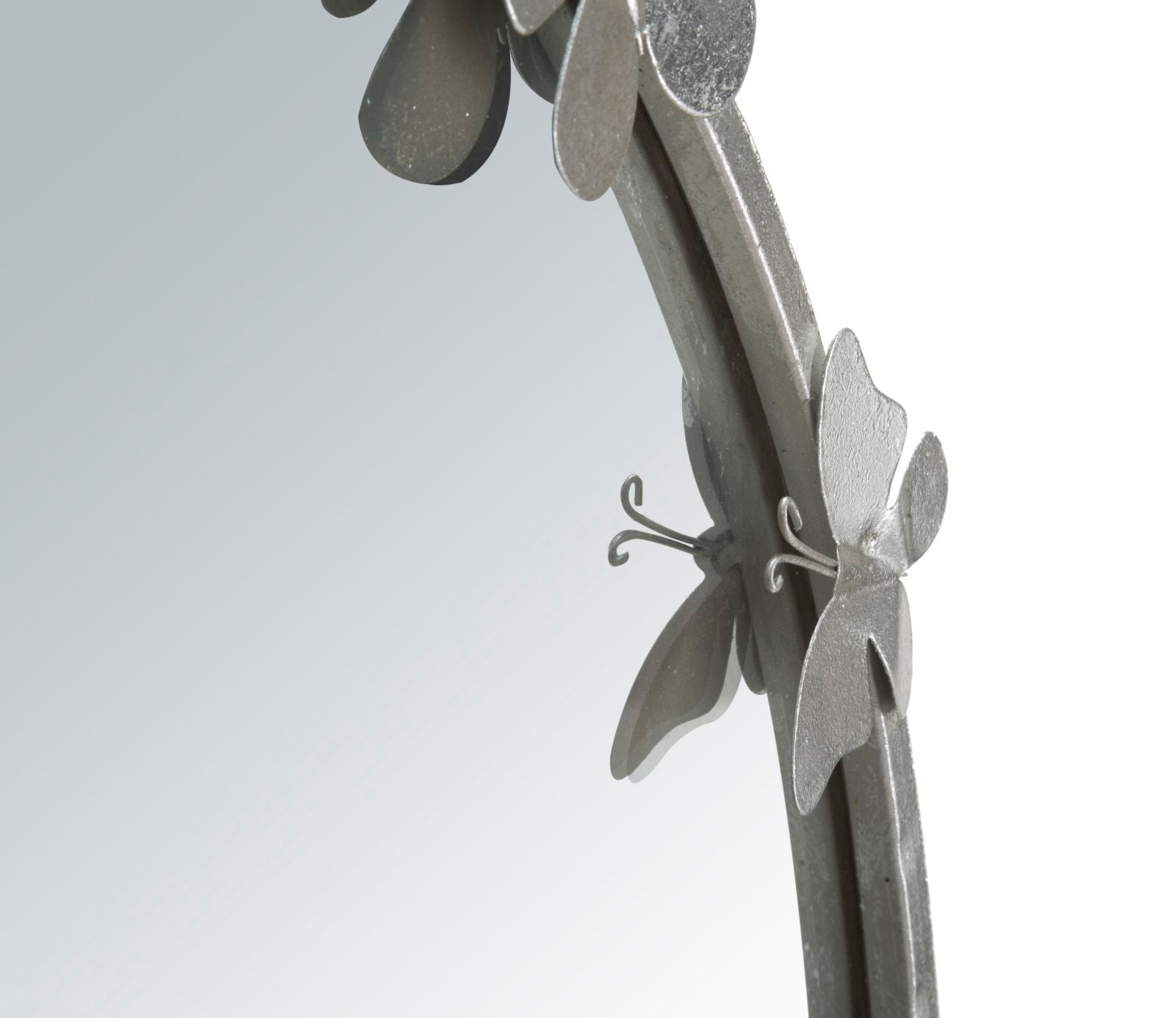 Spiegel Butterfly Round Silver Ø 91×3×94 cm