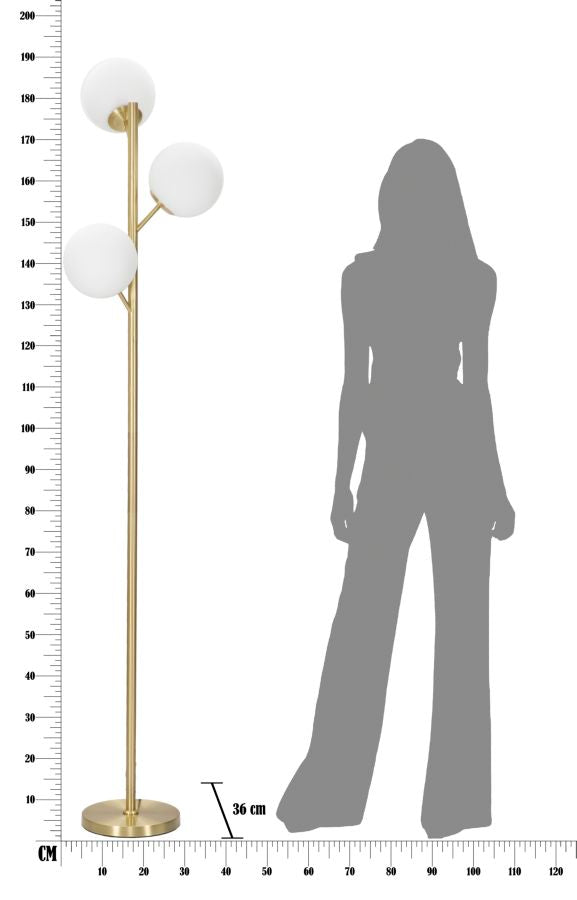 Vloerlamp Glamy 3 Luci Ø 36×190 cm