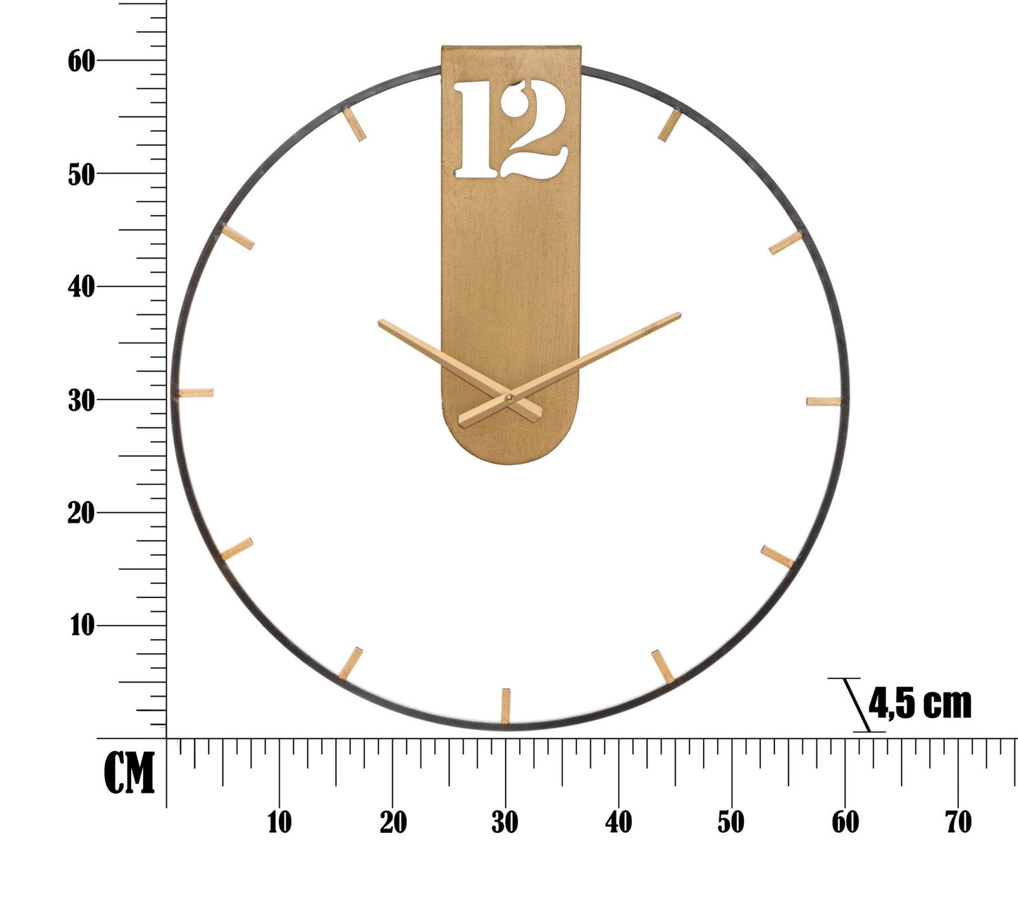 Wandklok Goldy Ø 60×4,5 cm