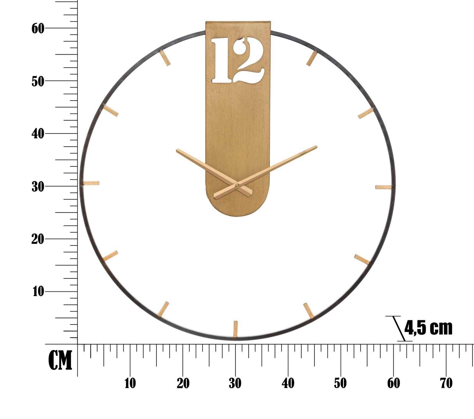 Wandklok Goldy Ø 60×4,5 cm