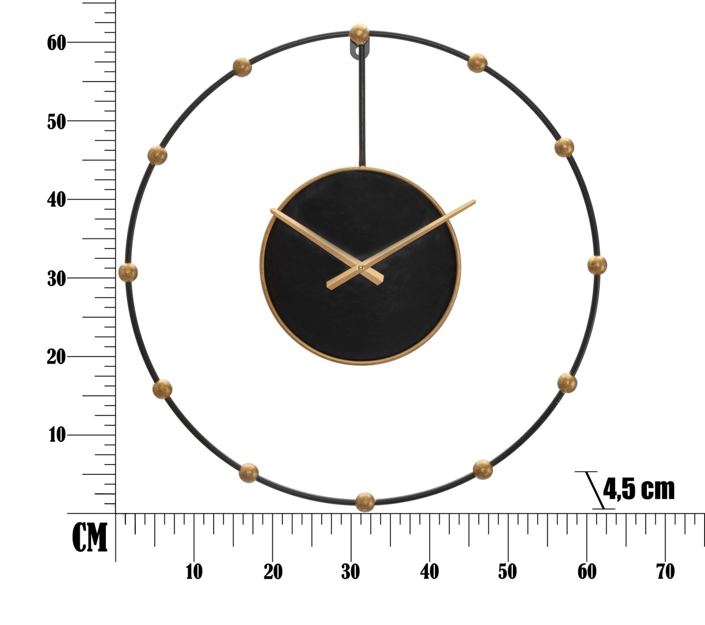 Wandklok Pearl Ø 61×4,5 cm